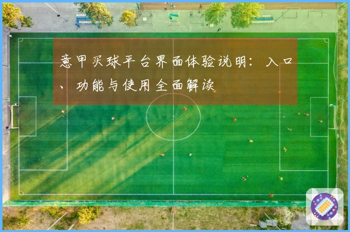 意甲买球平台界面体验说明：入口、功能与使用全面解读