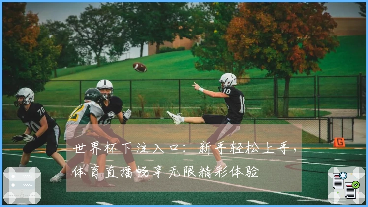 世界杯下注入口：新手轻松上手，体育直播畅享无限精彩体验